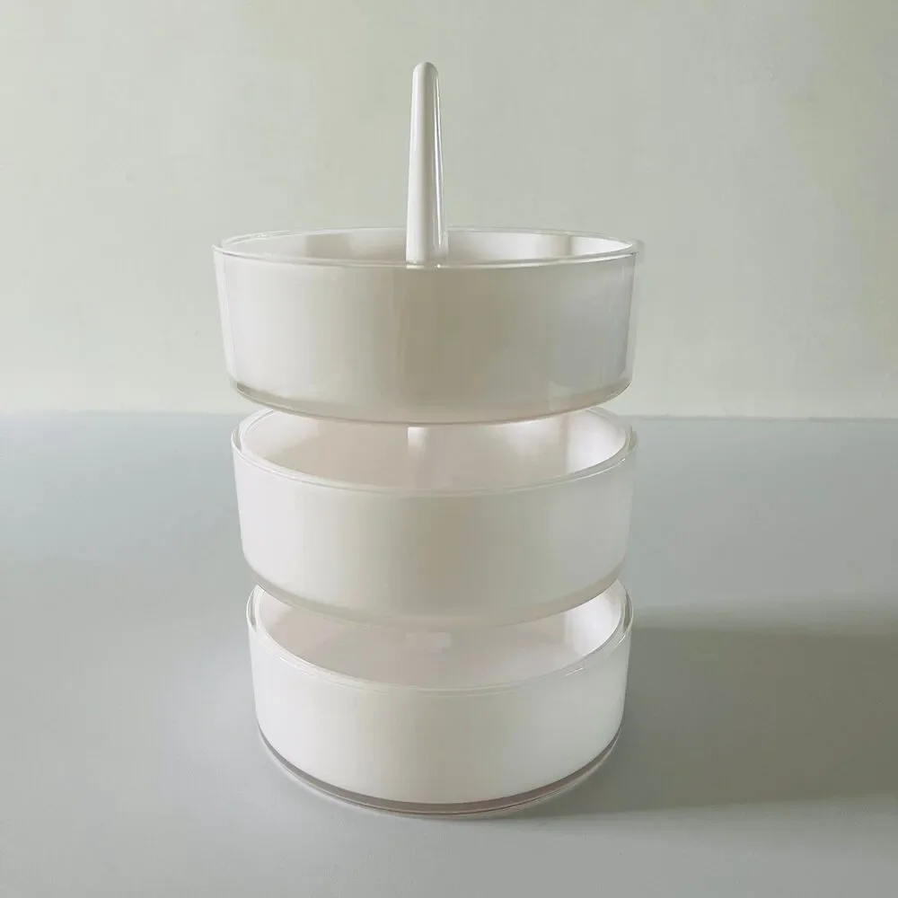 UMBRA Acrylic Pivoting 3 Tier Stackable Swerving Jewelry Accessories Holder